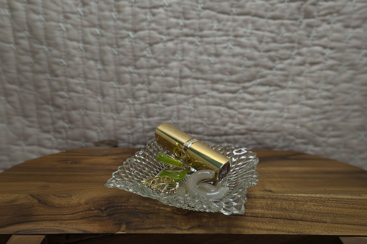 Vintage Federal Glass Jewlery Dish