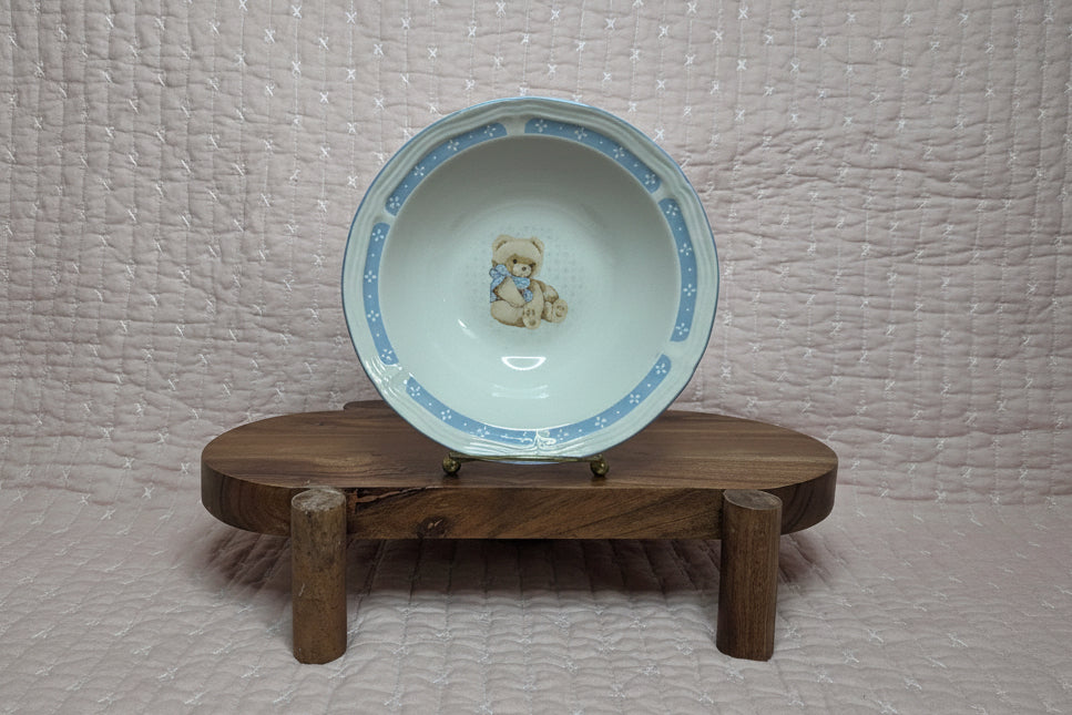 Set of 4 Vintage Tienshan Theodore Teddy Bear Cereal Bowl