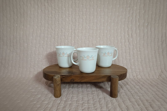 Vintage Corning corelle dutch lattice mugs, set of 3