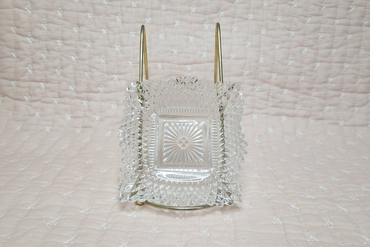 Vintage Federal Glass Jewlery Dish